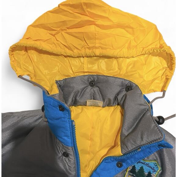 Vintage SKISS 80s 90s Kids Snowsuit 2T 86 Made In France SkiSuit Toddler Blue - Picture 5 of 8